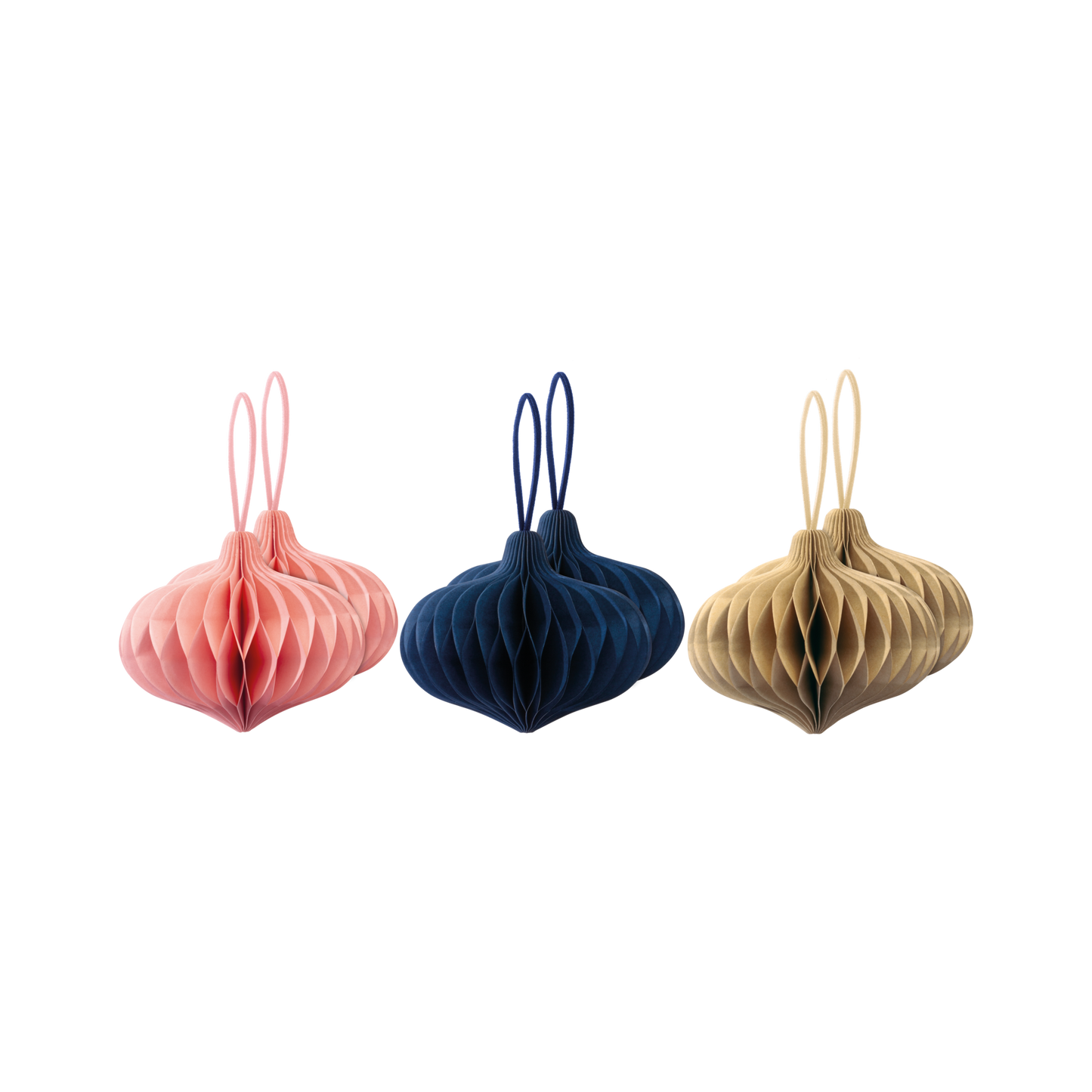 CHRISTMAS ORNAMENTS-TREE DECORATION-LANTERN SET OF 6