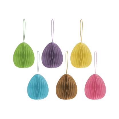 ORNAMENTS-OVAL-SET OF 6