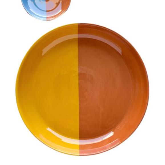 BOWL-DIPPED LARGE BOWL-YELLOW