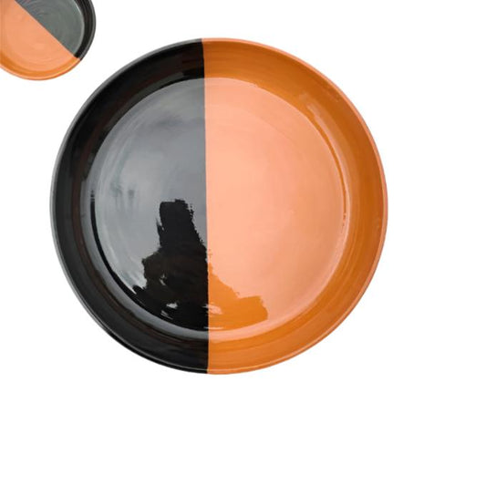 BOWL-DIPPED LARGE BOWL-BLACK