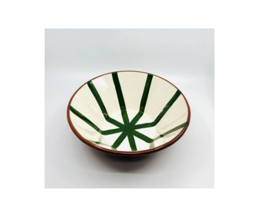 BOWL-SEGMENT LARGE SALAD BOWL-DARK GREEN