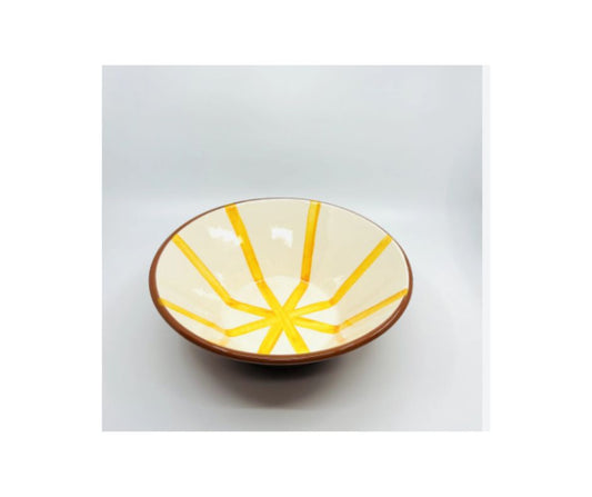 BOWL-SEGMENT LARGE SALAD BOWL-TANGERINE