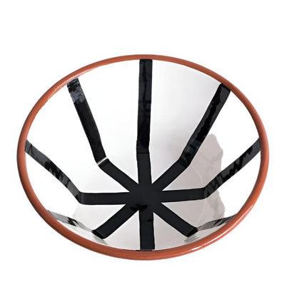 BOWL-SALAD BOWL-SEGMENT LARGE BOWL-BLACK