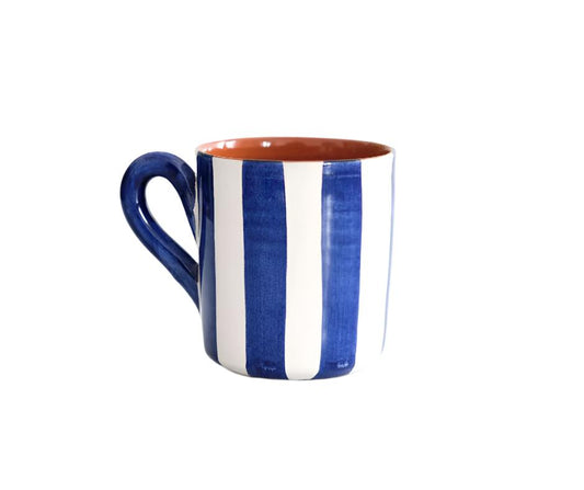 MUG-BOLD STRIPE-HORIZONTAL-BLUE