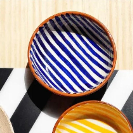 BOWL-STRIPE MINI BOWL-BLUE