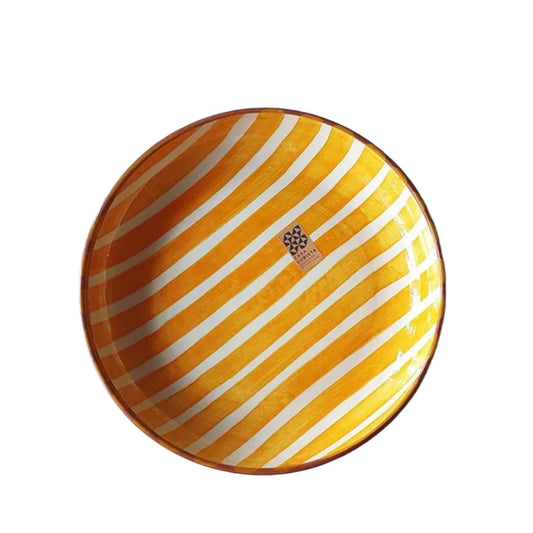 BOWL-STRIPE REGULAR BOWL-TANGERINE