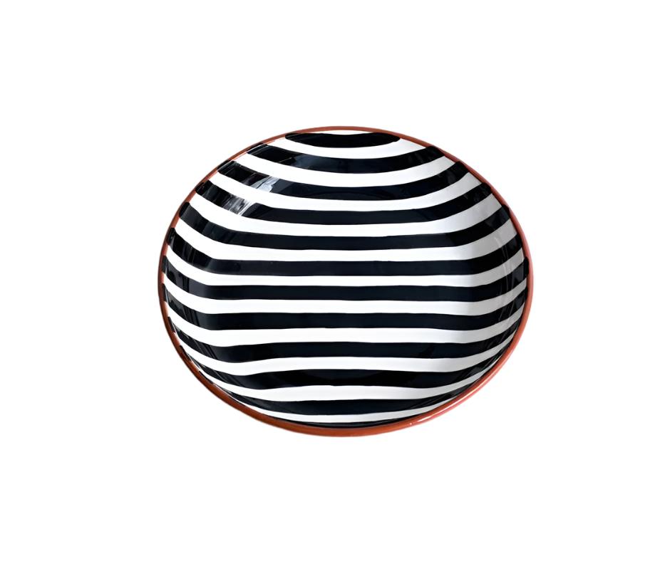 BOWL-STRIPE REGULAR BOWL-BLACK