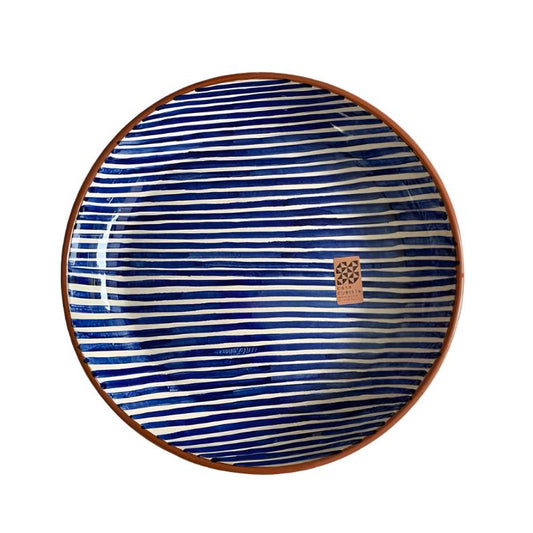 BOWL-STRIPE REGULAR BOWL-BLUE