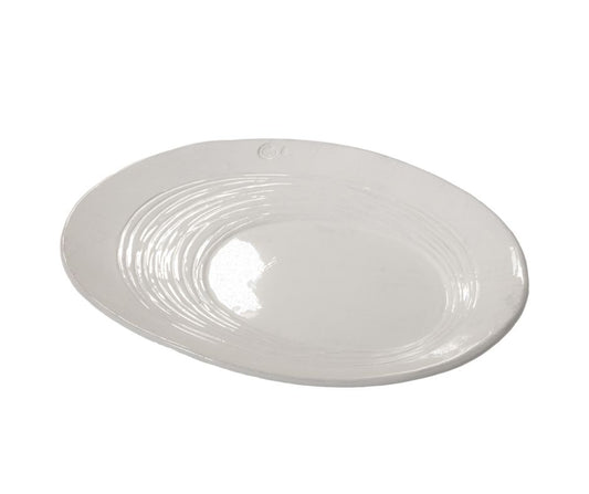 Infinito Oval Tray 39X28 CM - White