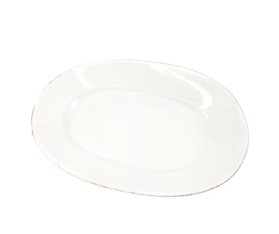 TAVOLOZZA-PLATTER-MEDIUM OVAL 40X28 CM-WHITE