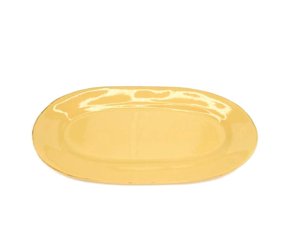 TAVOLOZZA-PLATTER-MEDIUM OVAL 40X28 CM-YELLOW