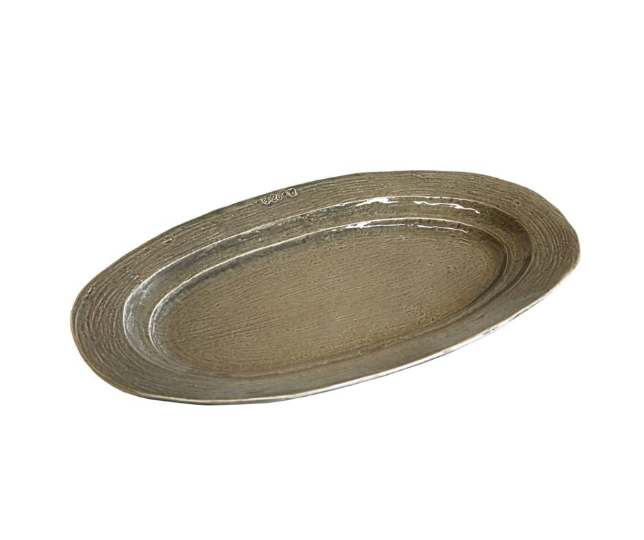 Galestro Vintage Oval tray-Ghiaccio