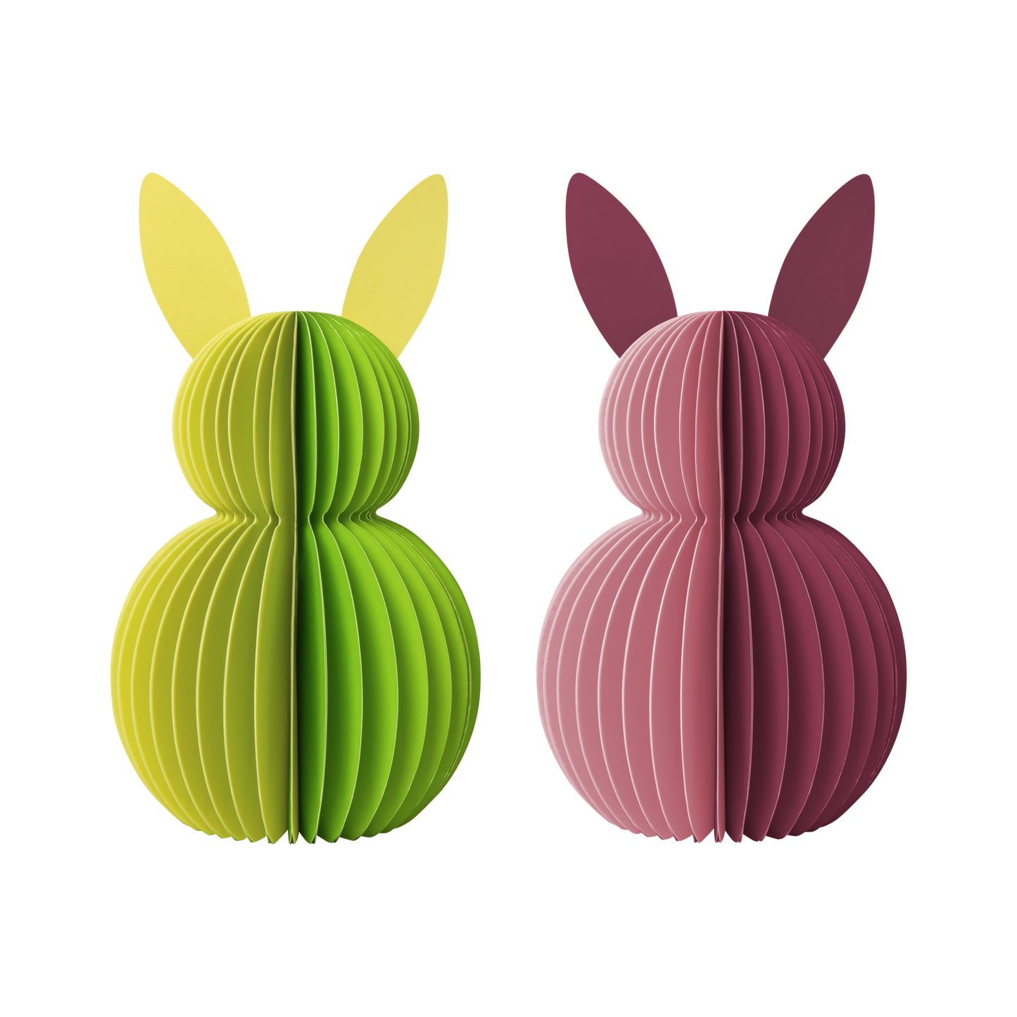 PAPER RABBITS FUCHSIA-SET OF 2
