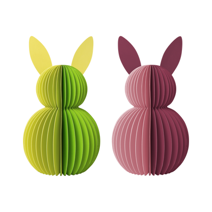 PAPER RABBITS FUCHSIA-SET OF 2