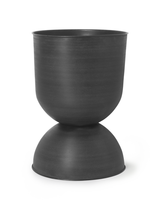 HOURGLASS POT-LARGE-BLACK (Ø: 50 x H: 73 cm)