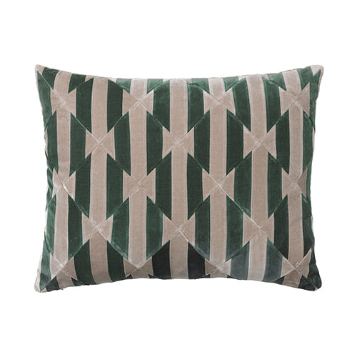 AUGUSTA 45X60 VELVET CUSHION PEACOCK-LIGHT KIT