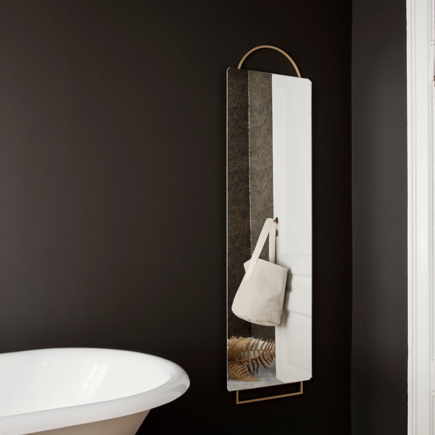 MIRROR-ADORN MIRROR FULL SIZE-BRASS