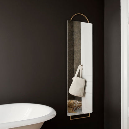 MIRROR-ADORN MIRROR FULL SIZE-BRASS