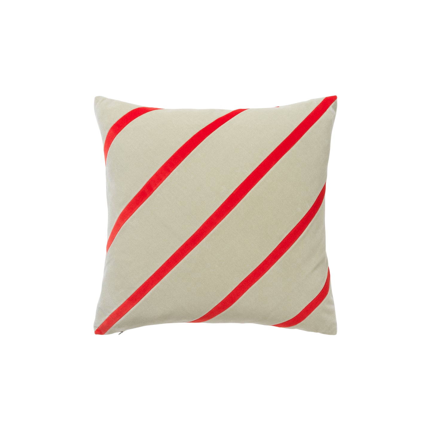 CUSHION-AYA 50X50 VELVET-SAGE/TOMATO