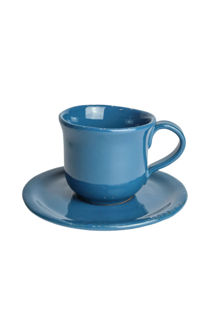 TAVOLOZZA ESPRESSO CUP + SAUCER-DARK BLUE