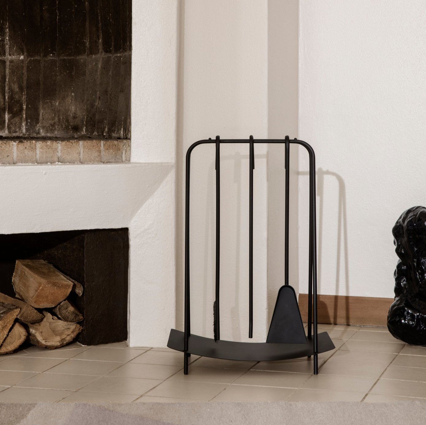 FIREPLACE TOOLS-PORT-BLACK