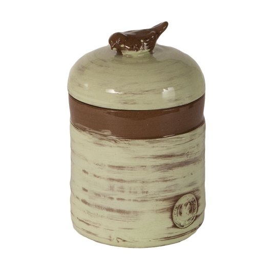 CANISTER-GALESTRO VINTAGE H17CM-PISTACCHIO