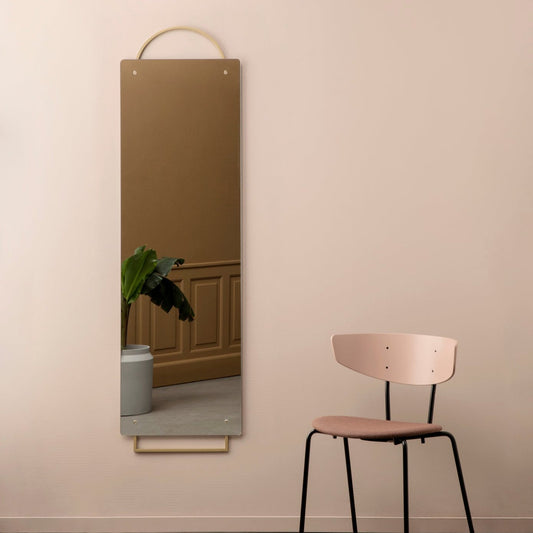 MIRROR-ADORN MIRROR FULL SIZE-BRASS