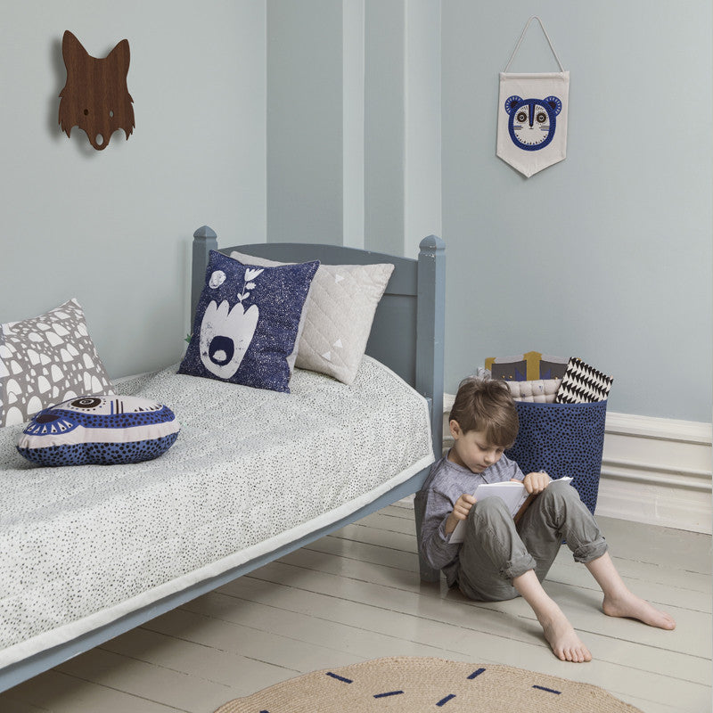 Teepee Quilted Cushion - Grey, KIDS, FERM, - Fabrica