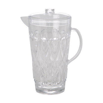 ACRYLIC JUG WITH SWIRLY EMBOSSED DETAIL-CLEAR, KITCHENWARE, RICE, - Fabrica