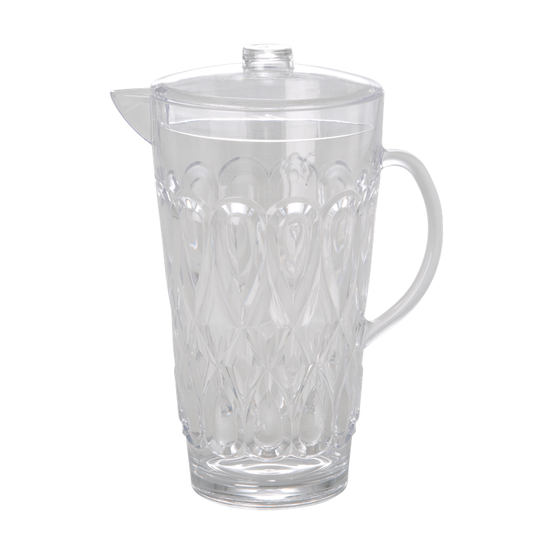 ACRYLIC JUG WITH SWIRLY EMBOSSED DETAIL-CLEAR, KITCHENWARE, RICE, - Fabrica