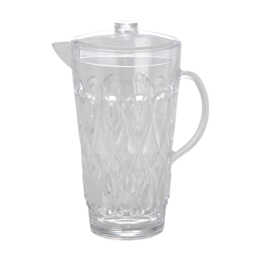 ACRYLIC JUG WITH SWIRLY EMBOSSED DETAIL-CLEAR, KITCHENWARE, RICE, - Fabrica
