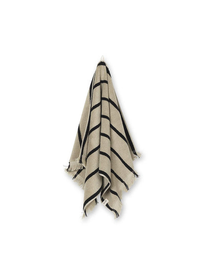 ALEE HAND TOWEL-SAND/BLACK