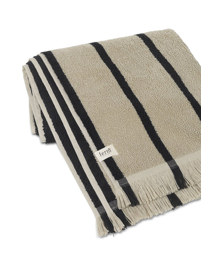 ALEE HAND TOWEL-SAND/BLACK