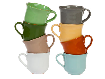 TAVOLOZZA TEA CUP + SAUCER-DARK GREY