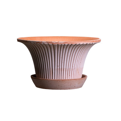 PLANT POT-DAISY ROSE POT & SAUCER-DIAM.25 CM