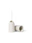Bell Ceramic Ornaments-Set of 2-off white
