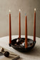 BOWL CANDLE HOLDER-CERAMIC-LARGE-DARK GREY