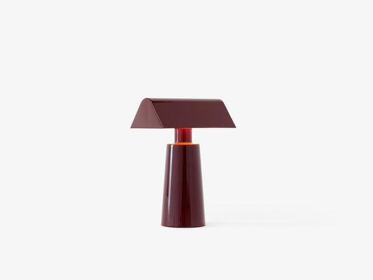 TABLE LAMP-CARET MF1 PORTABLE-DARK BURGUNDY