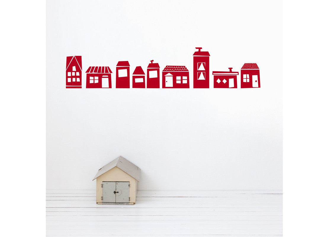 The Village Wallsticker - Red, KIDS, FERM, - Fabrica