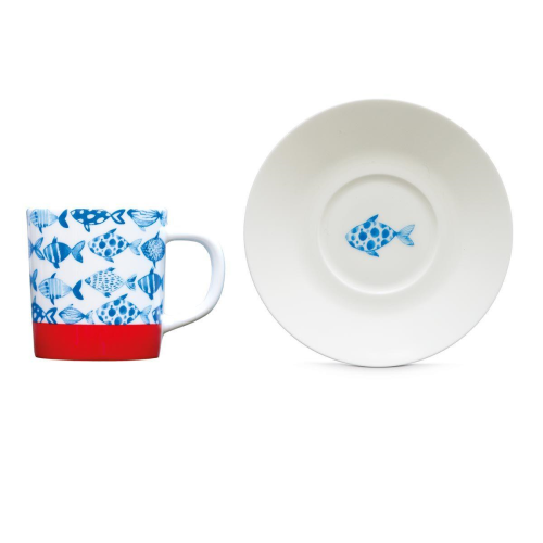 Espresso Cup+Saucer "Fish", KITCHENWARE, REMEMBER®, - Fabrica