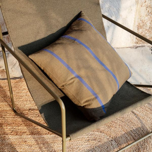 CUSHION-GRAND-OLIVE/BRIGHT BLUE
