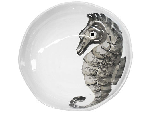 Marina Decorated soup Plate With Seahorse, KITCHENWARE, VIRGINIA CASA, - Fabrica