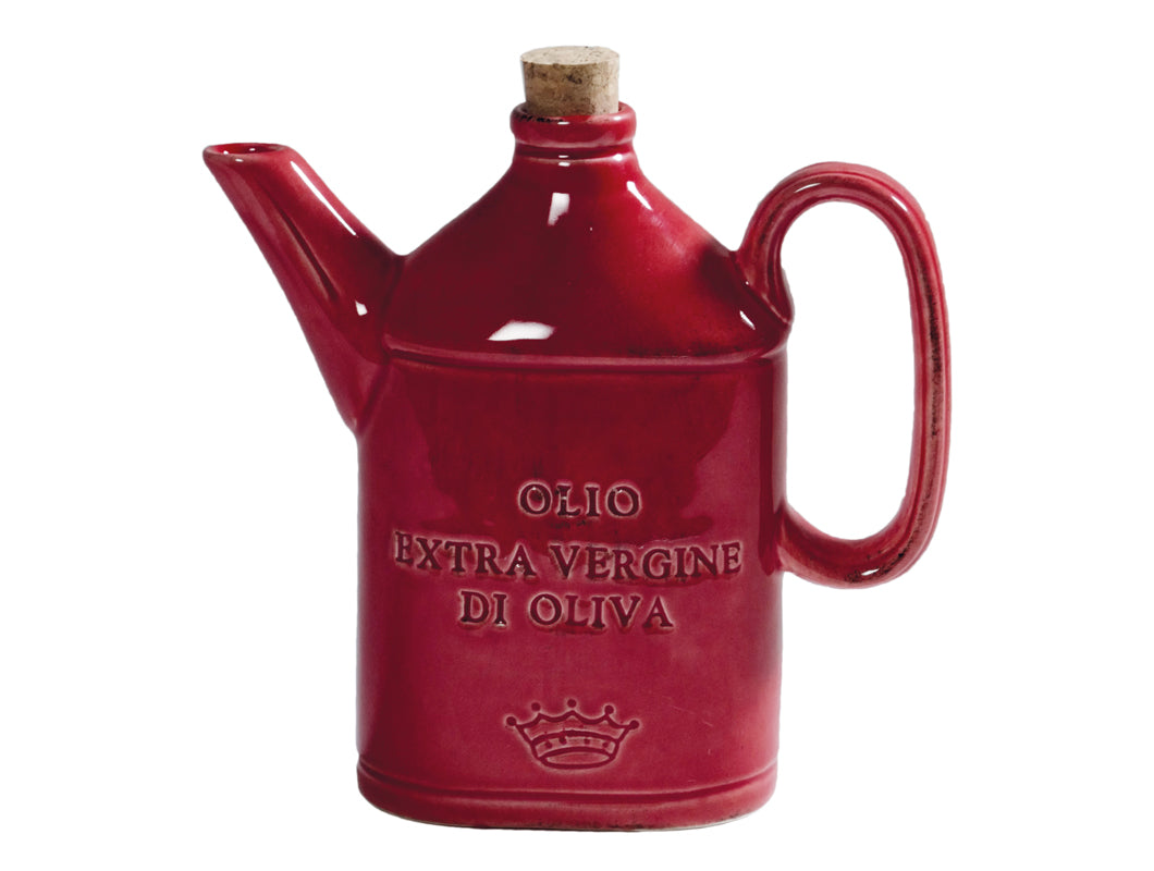 OLIVE OIL CRUET-OSTERIA AMPOLLINA-RED