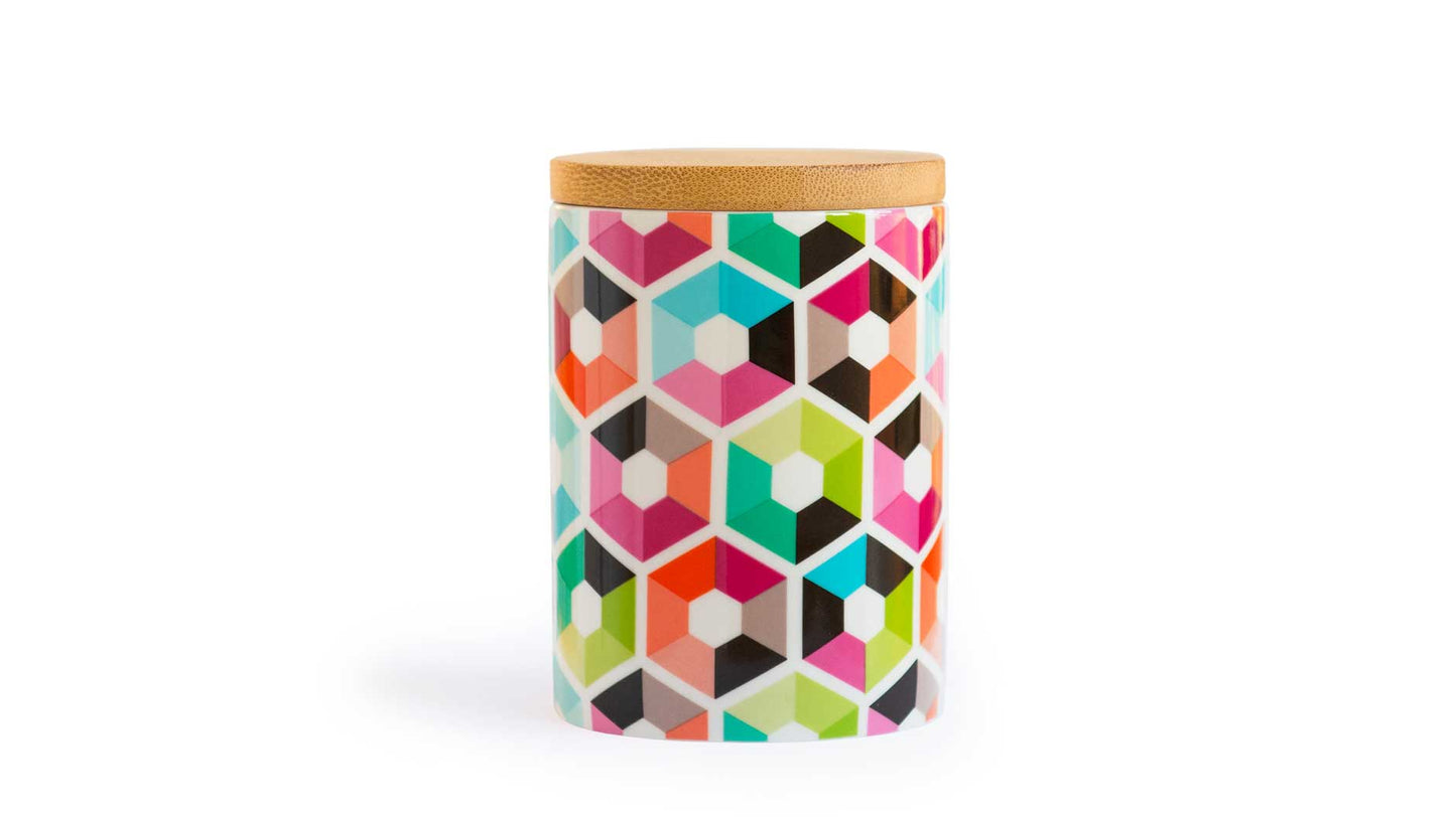 Porcelain Canister Small "Hexagon", KITCHENWARE, REMEMBER®, - Fabrica