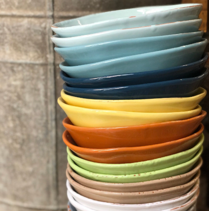 TAVOLOZZA-BOWL-OVAL 17X14 CM-ORANGE