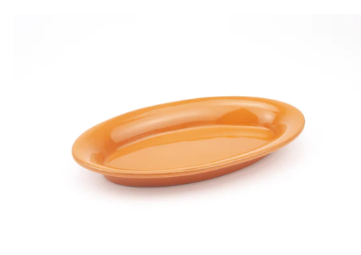 TAVOLOZZA-PLATTER-SMALL OVAL 26X15 CM-ORANGE