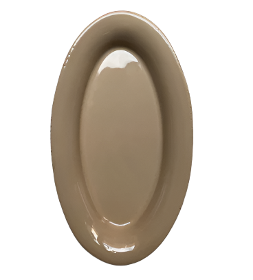 TAVOLOZZA-PLATTER-SMALL OVAL 26X15 CM-CAPPUCCINO