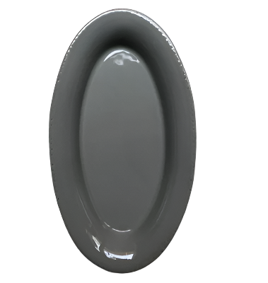 TAVOLOZZA-PLATTER-SMALL OVAL 26X15 CM-DARK GREY