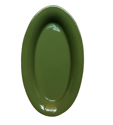 TAVOLOZZA-PLATTER-OVAL 41X18 CM-BASILICO