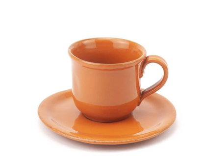 TAVOLOZZA TEA CUP + SAUCER-ORANGE